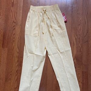 Bonworth Light Weight Pale Yellow Pants